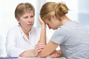 Depressed woman